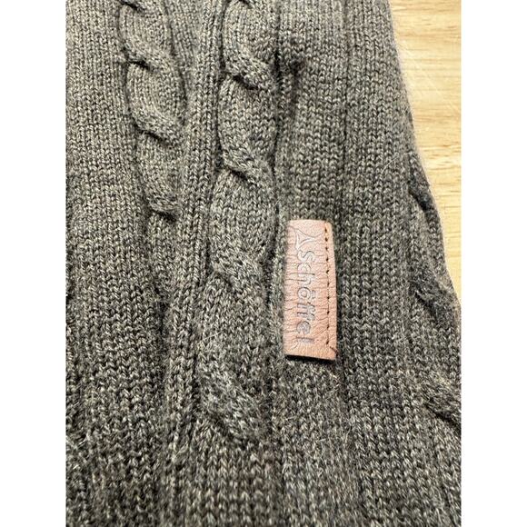 Schöffel Calton Cotton Cashmere Cable Knit Loden Green Men's XL 1/4 Zip Sweater‎ - Picture 6 of 8